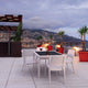 Compamia Capri Outdoor Dining Armchairs, Set of 2, White