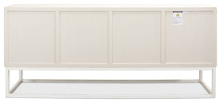 Aztec White Sideboard Black Buffet for Dining Room