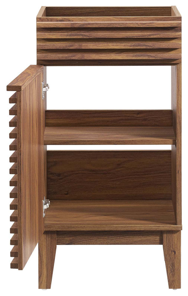 Render 18" Bathroom Vanity Cabinet, Walnut