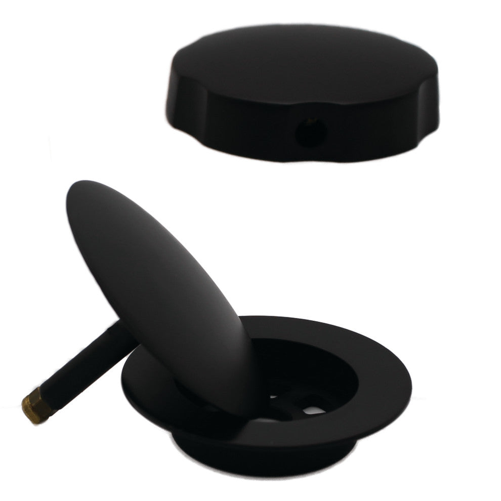 Standard Trim For Cable Drive Bath Waste In Powder Coated Flat Black