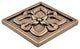 Crown Metal Insert Tile 2"x2", Set of 8, Bronze