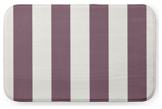 34" x 21" Graduated Stripe Bathmat, Dusty Purple