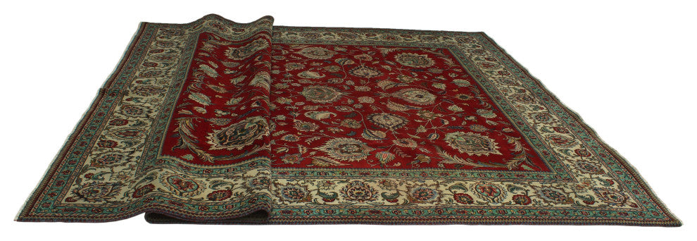 Fine Vintage Distressed Tyler Red Rug