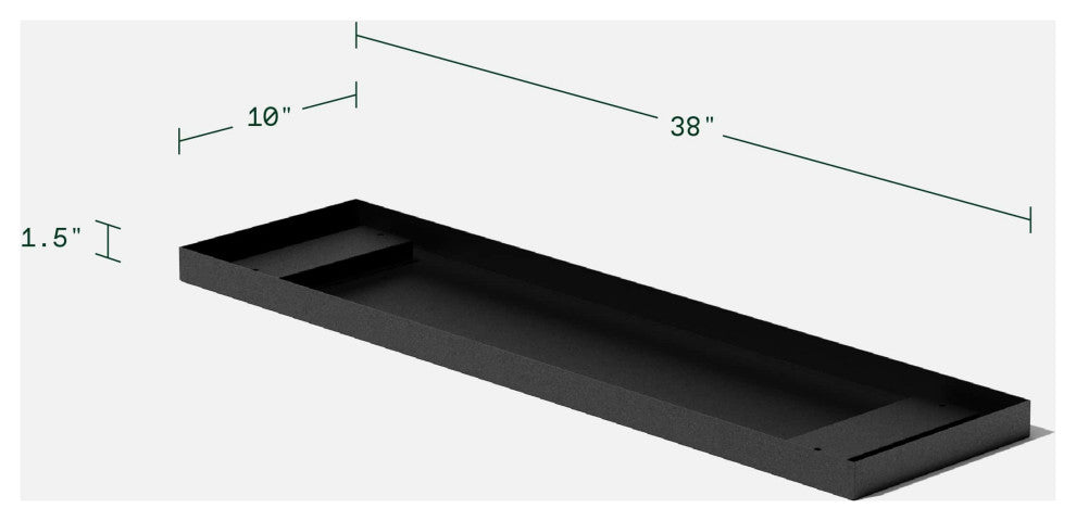 Span Series Trays, Black, Medium