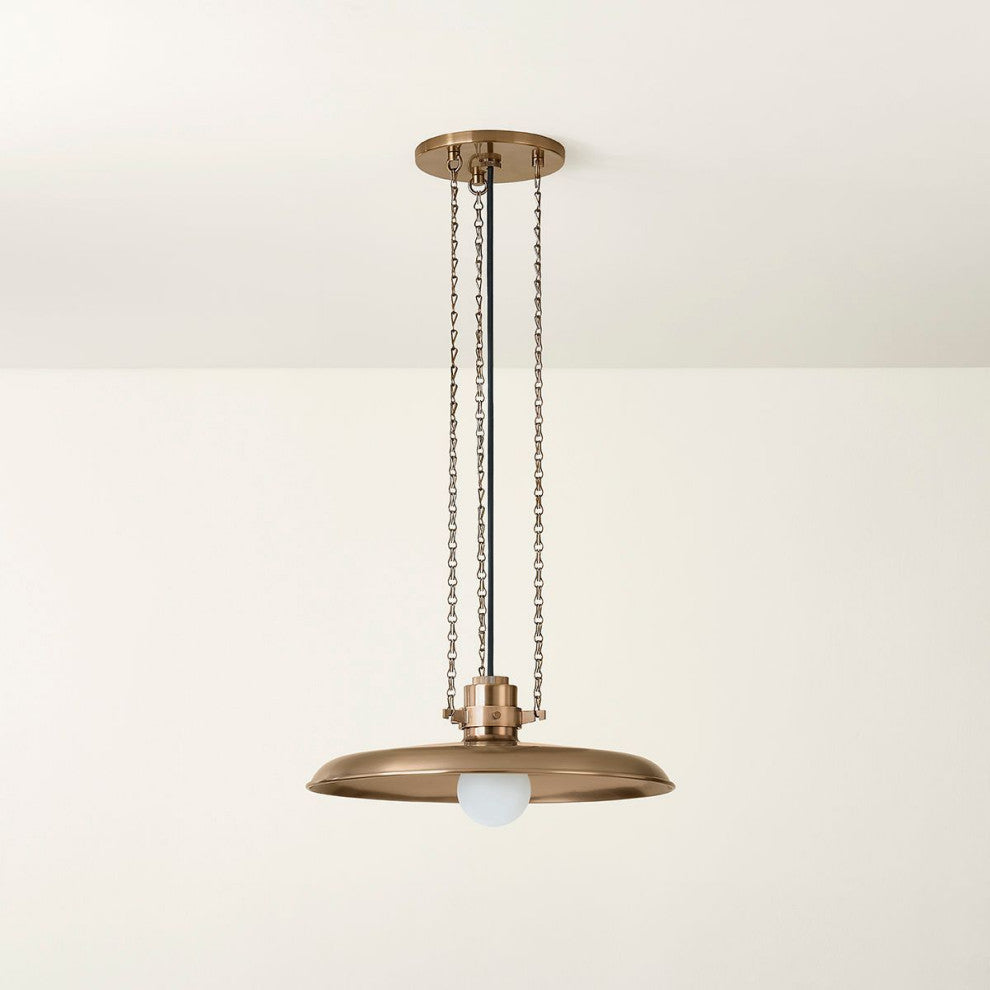 Rainhill Pendant, Patina Brass