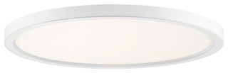 Outskirts LED Flush Mount, White Lustre