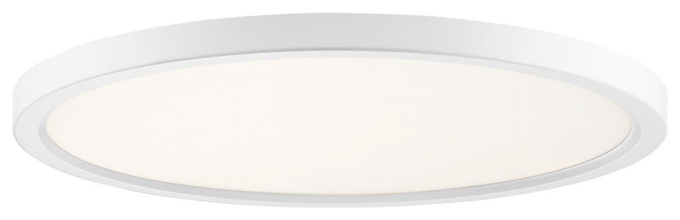 Outskirts LED Flush Mount, White Lustre