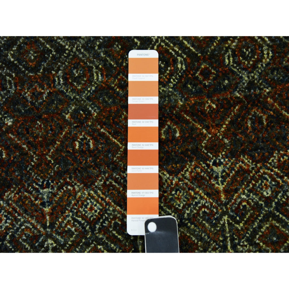 Rust Brown Hand Knotted Kohinoor Herat Design 100% Wool Runner Rug 2'6"x12'