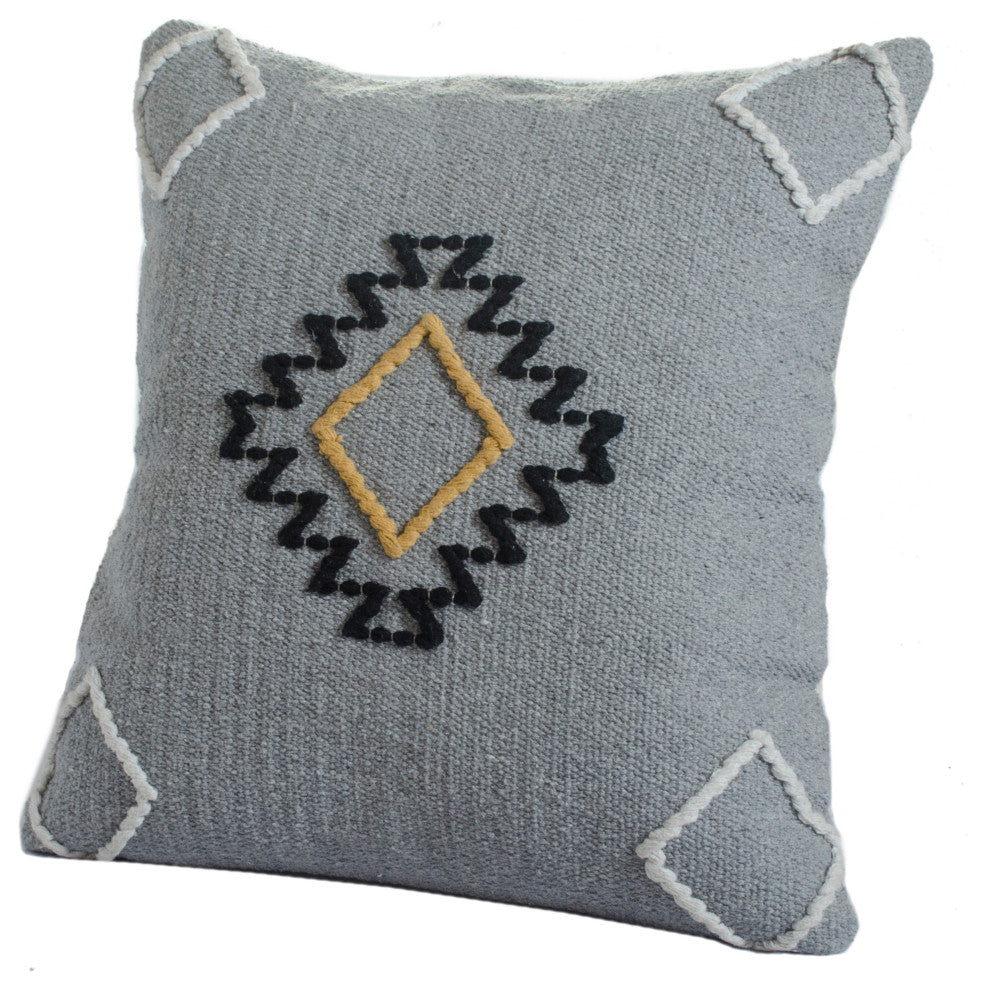 Scandinavian Diamond Motif Throw Pillow
