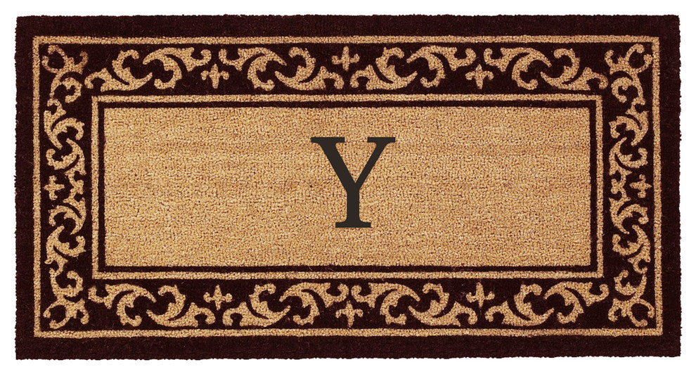 Kendall Monogram Doormat, 24"x48", Y