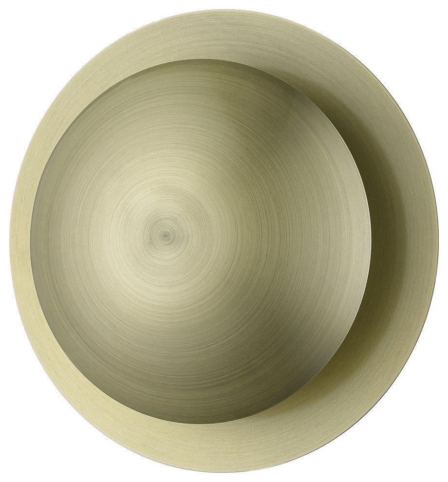 Livex Lighting Ventura 2-Light Antique Brass Medium Semi-Flush/Wall Sconce