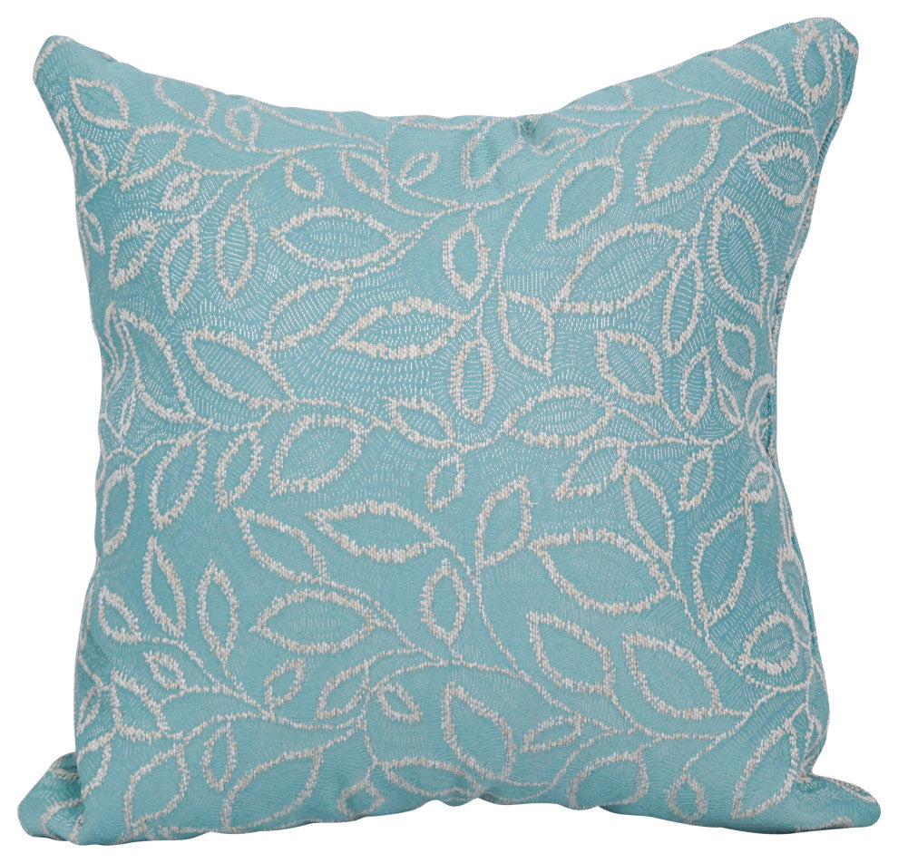 17" Jacquard Throw Pillows With Inserts, Set of 4, Florian Caribb