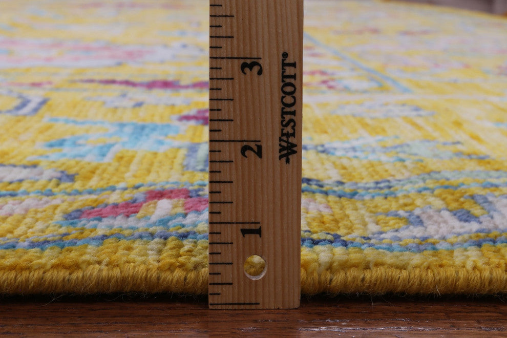 11' Square Turkish Oushak Hand Knotted Wool Rug - Q13353