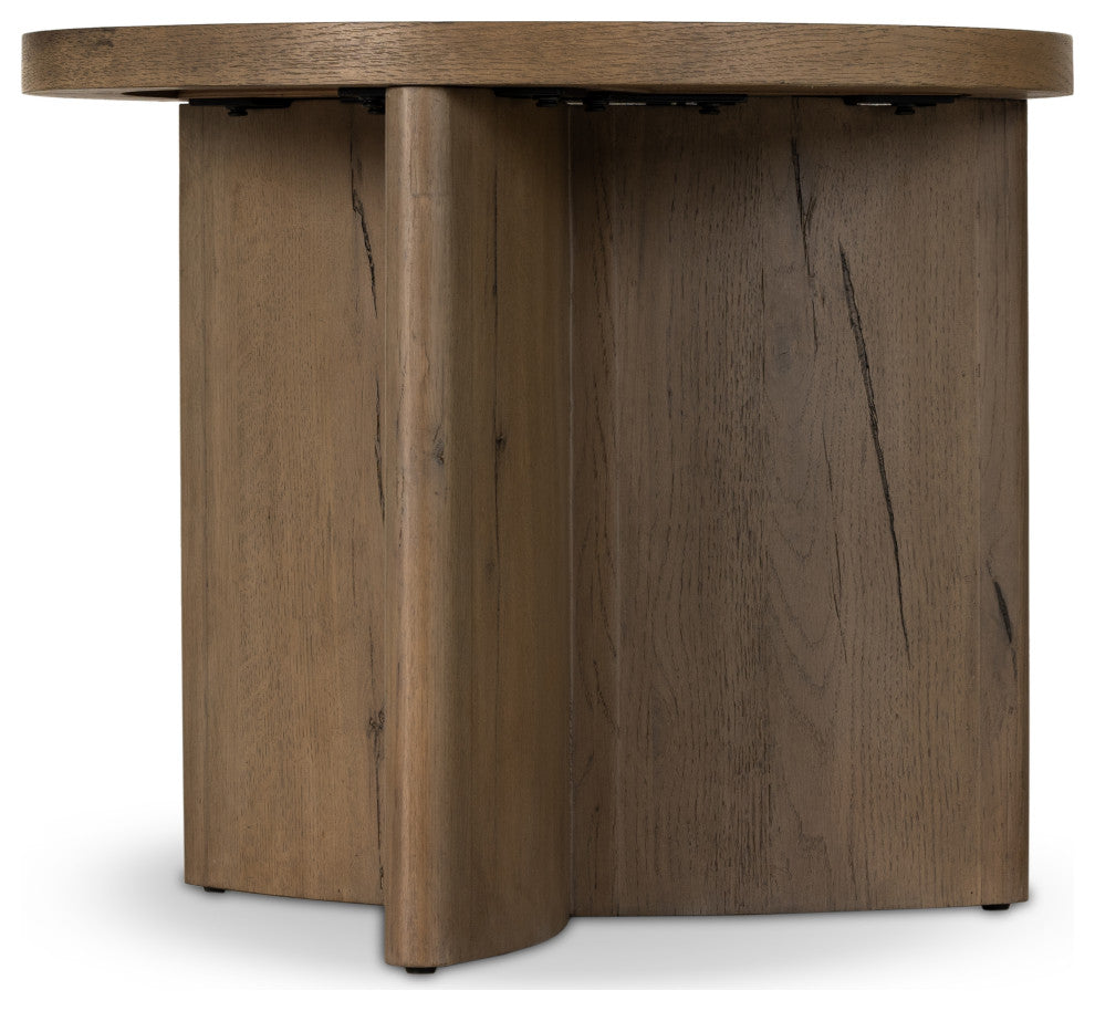 Toli End Table-Wood-Rustic Grey