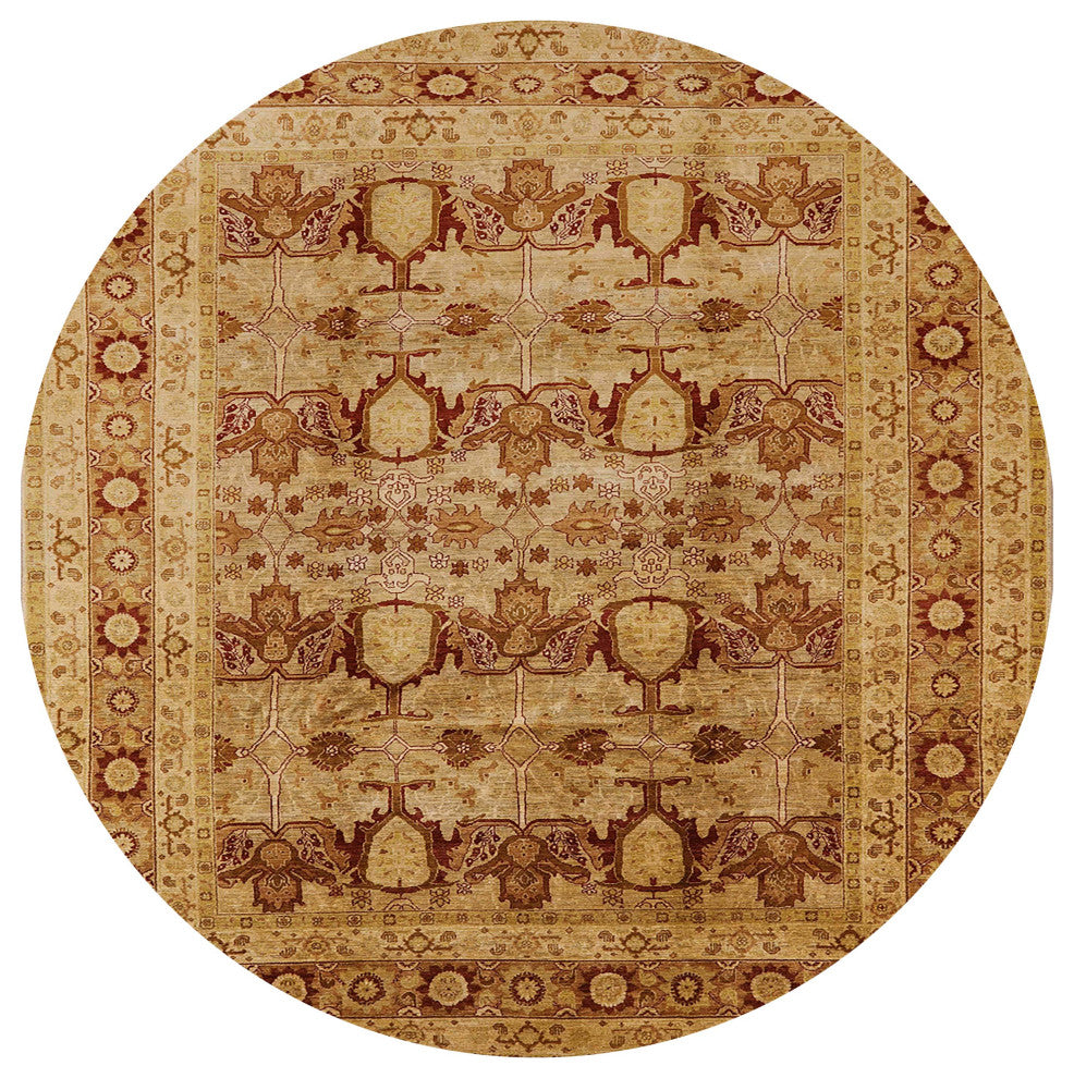 Ahgly Company Indoor Round Mid-Century Modern Area Rugs, 7' Round
