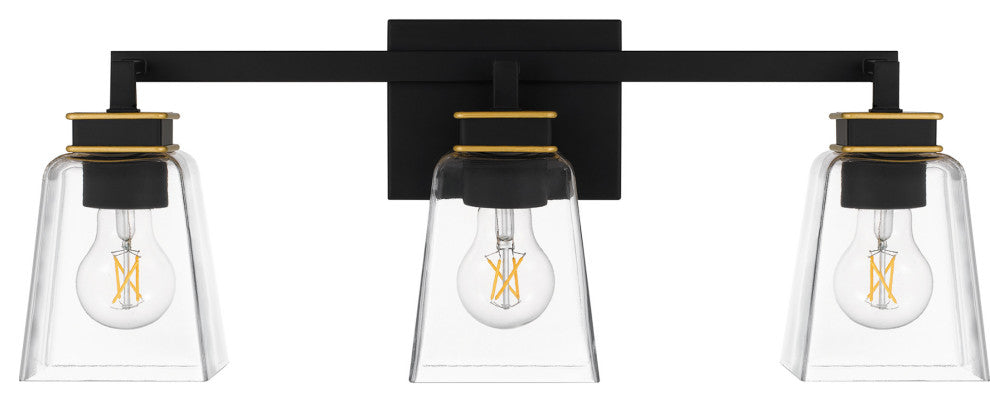 Quoizel ALY8623 Almany 3 Light 23"W Vanity Light - Matte Black