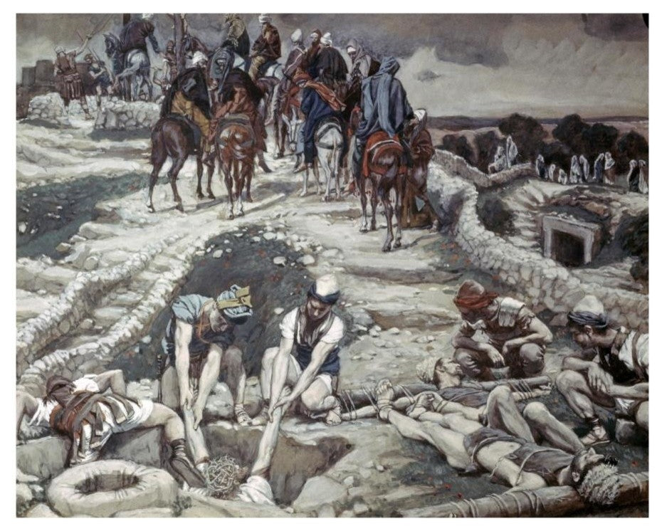 "Jesus Taken From The Old Cistern" Digital Paper Print by James Tissot, 18"x15"
