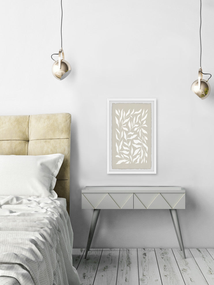 "Leaf Collage" Framed Painting Print, 20x30