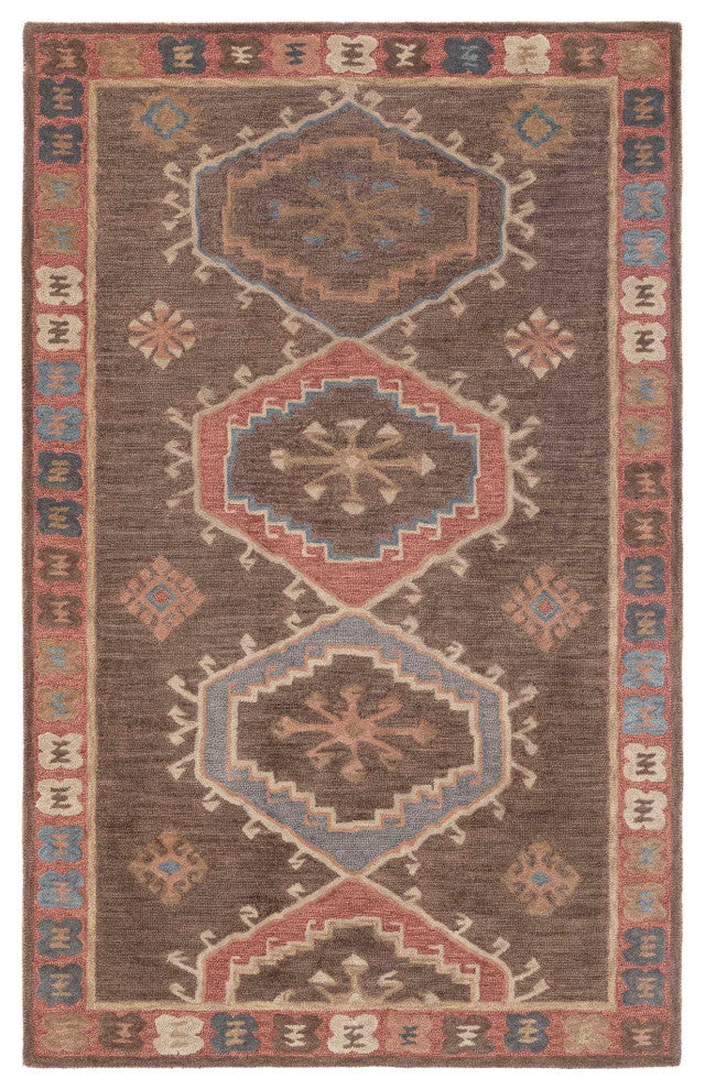 Noble Dusk Area Rug, Brown, 2'6"x8'