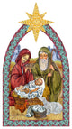 Nativity Manger Star Wooden O