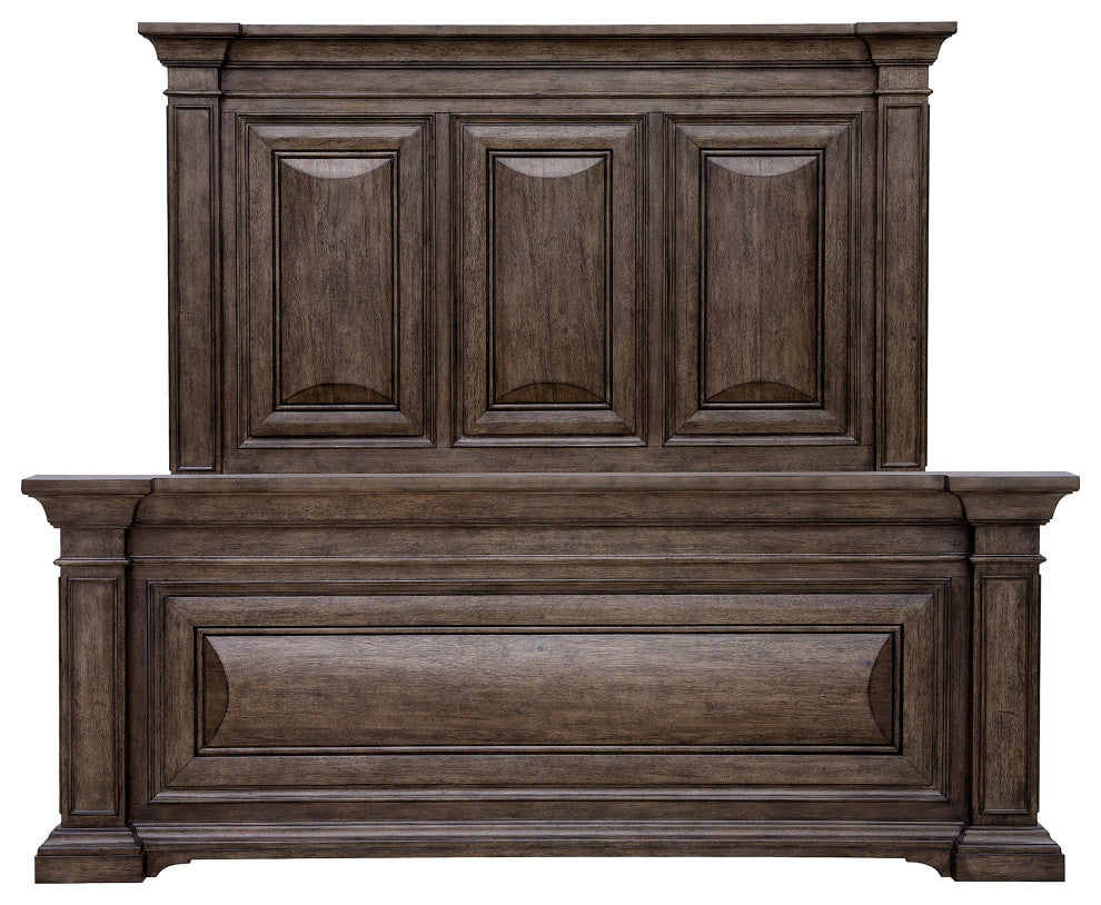 Woodbury Queen Panel Bed in Cowboy Boots Brown