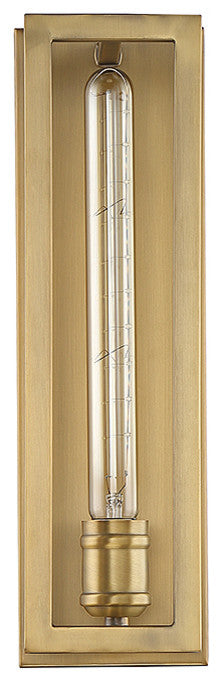 Clifton 1-Light Wall Sconce, Warm Brass