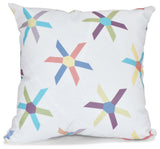 Pinwheel Pop, Geometric Print Pillow, Turquoise, 18"x18"