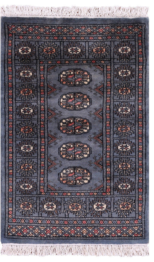 Handmade Silky Bokhara Wool Rug 2' 0" X 3' 0" - Q13857