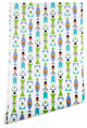 Deny Designs Andi Bird Retro Shape White Wallpaper, White, 2'x4'