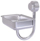 Venus Wall Mount Soap Dish With Groovy Accents, Satin Chrome