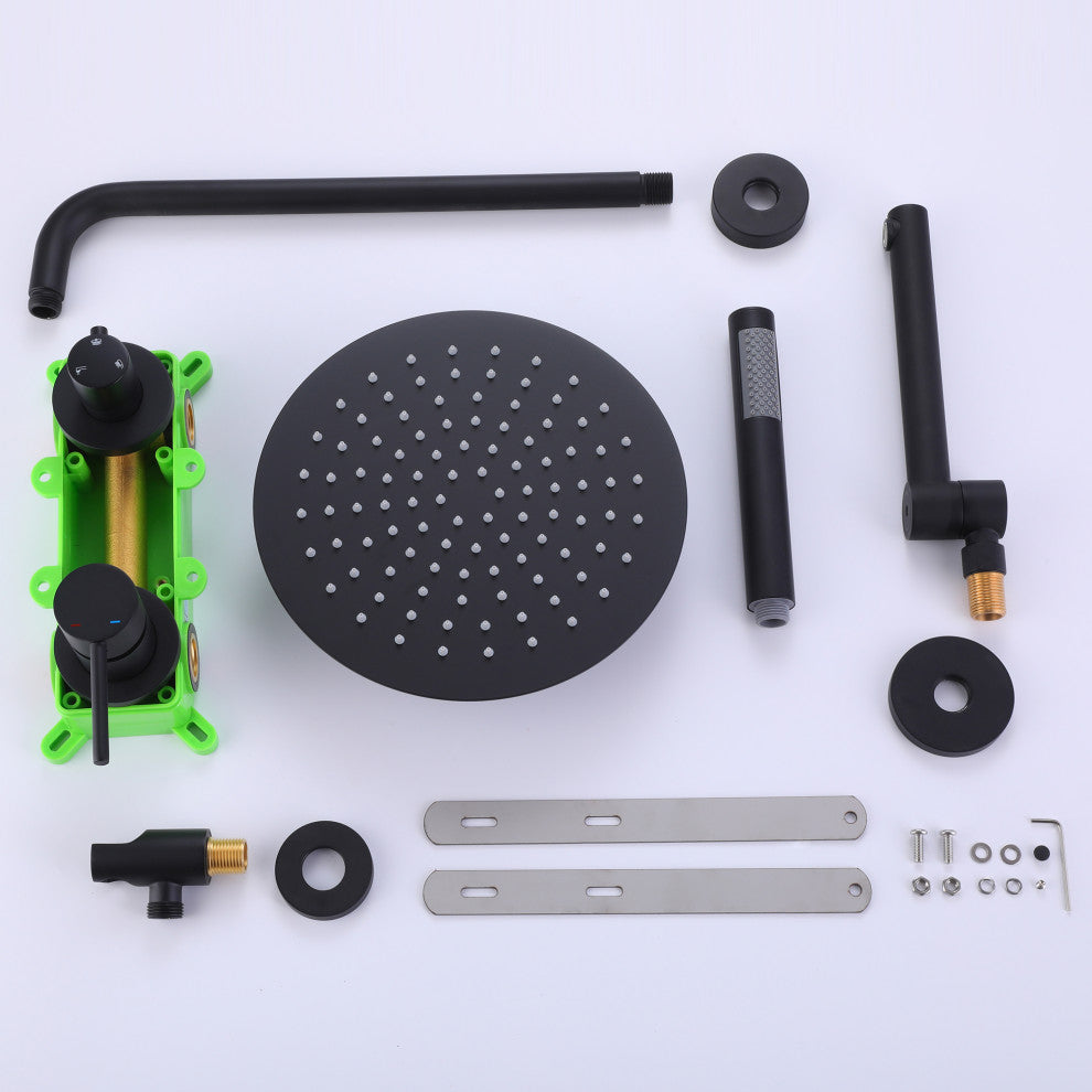3-Function Complete Shower System With Tub Spout And Rough-In Valve