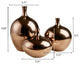Madison Park Signature Ansen Mirrored Ceramic Decorative Vases Set, Bronze