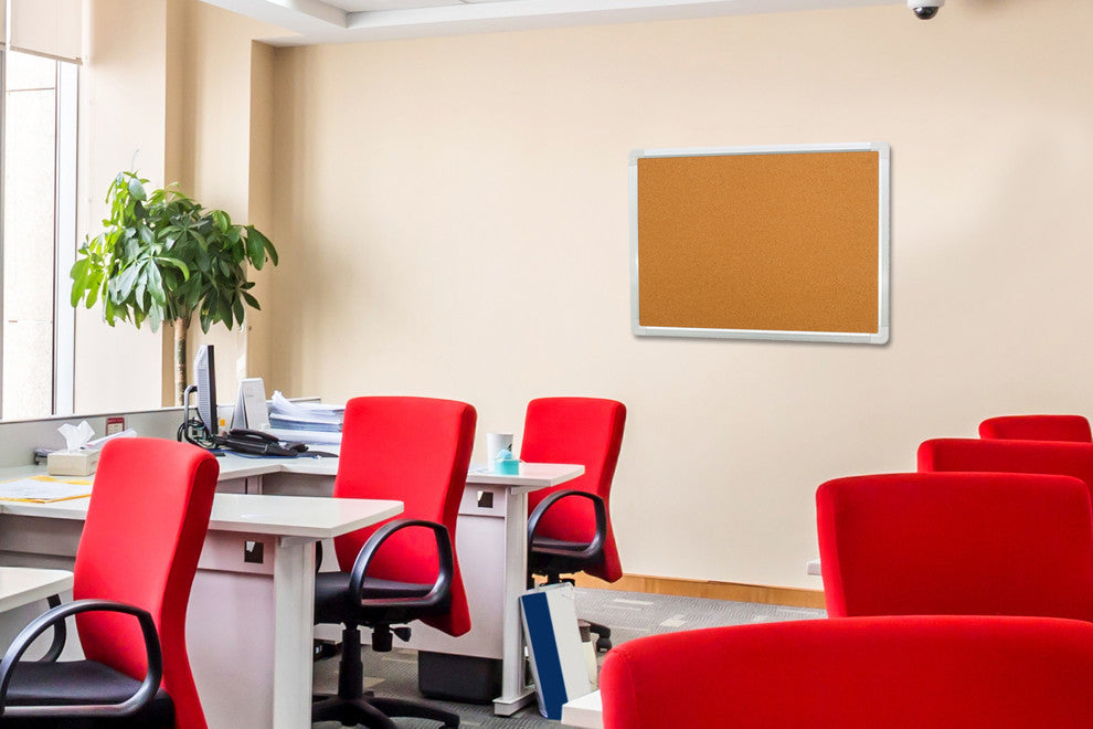 Jelinek Cork Bulletin Board, Aluminum Frame