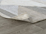 Tierney Indoor Outdoor Handwoven Gray Multi Area Rug, 5x8
