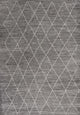 8'X11' Grey Machine Woven Geometric Indoor Area Rug