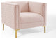 Resonate Performance Velvet Armchair - Pink