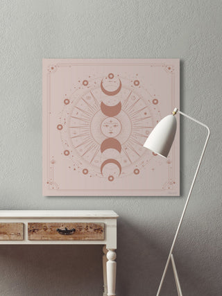 "Moonlight Activity" Painting Print on Wrapped Canvas, 18x18