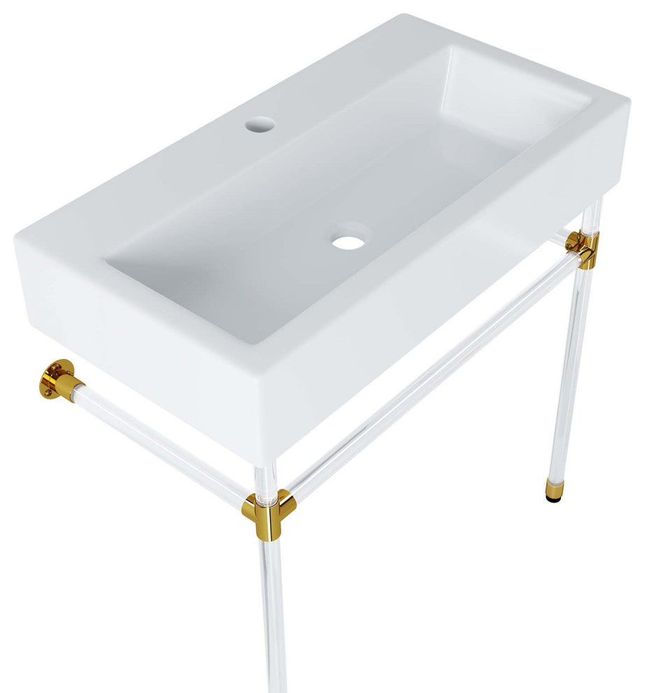 Redeem 32" Acrylic Wall-Mount Bathroom Vanity