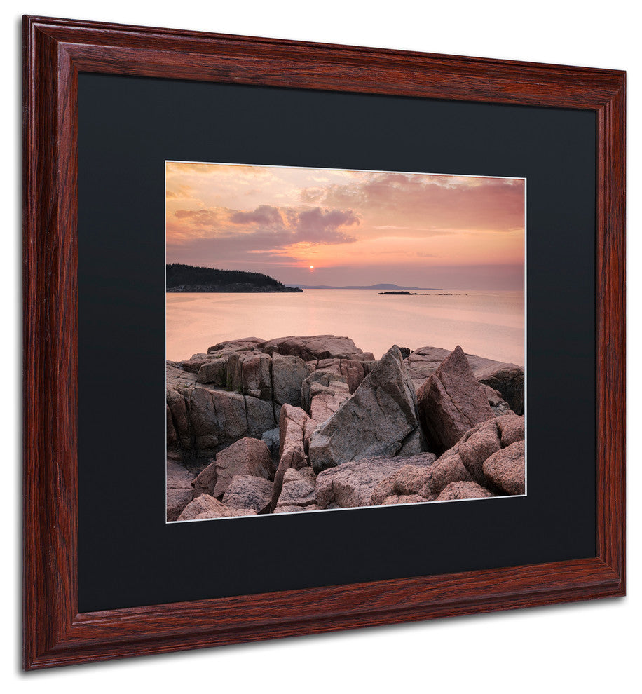 Blanchette Photography 'In a Glacier's Wake', Wood Frame, Black Matte, 20"x16"