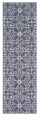 Surya Scott SCT-1009 2'5"x8' Rug, Dark Blue/Cream