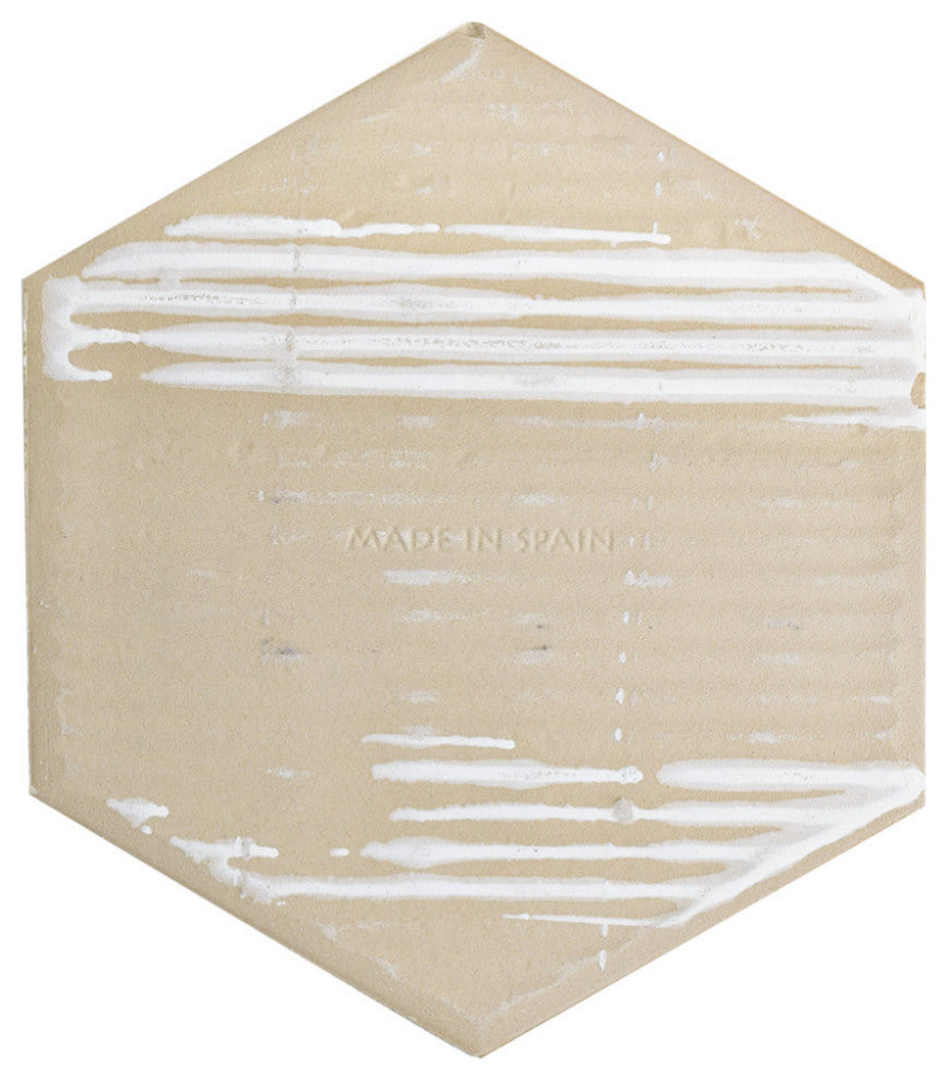 HexTile Ceramic Floor and Wall Tile, Matte Grey, Sample