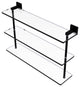 Montero 22" Triple Tiered Glass Shelf, Matte Black