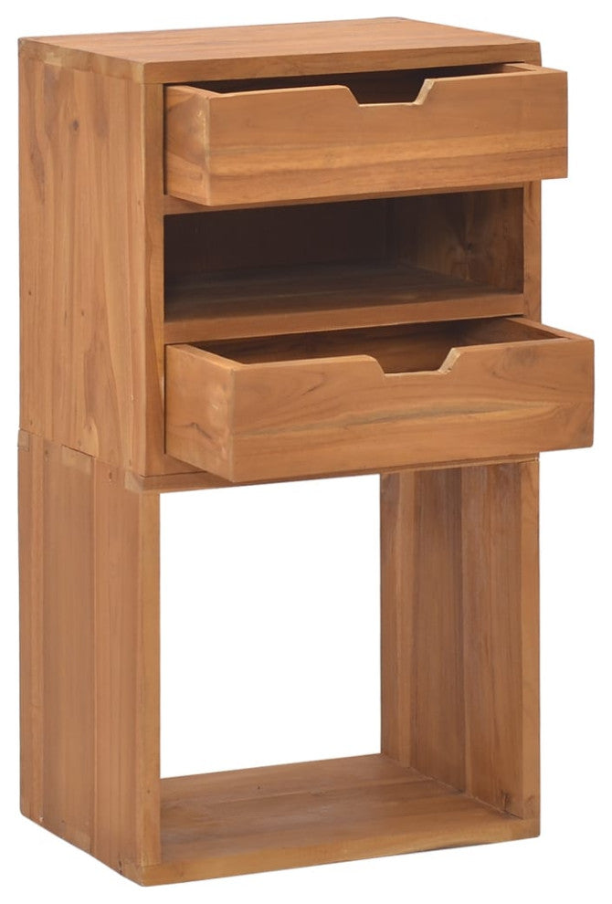 Vidaxl Storage Cabinet 15.7"x11.8"x29.9" Solid Teak Wood