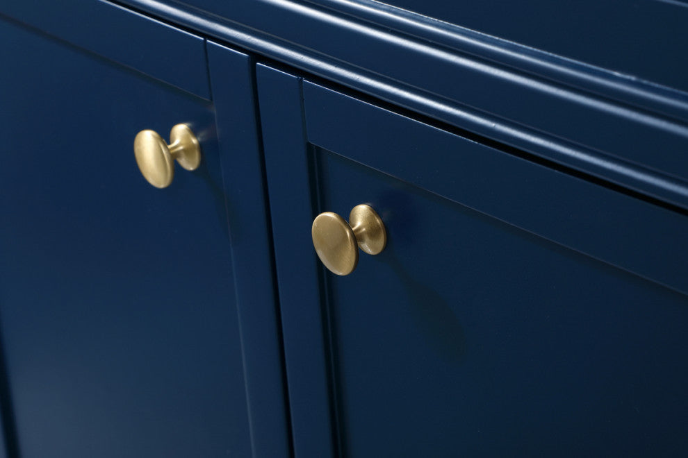 Home Living 72" Double Bathroom Vanity, Blue