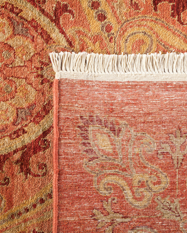 Rylie, One-of-a-Kind Hand-Knotted Area Rug Pink, 8'1"x9'10"