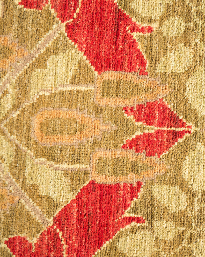 Arts and Crafts, One-of-a-Kind Hand-Knotted Area Rug Red, 5'10"x9'1"