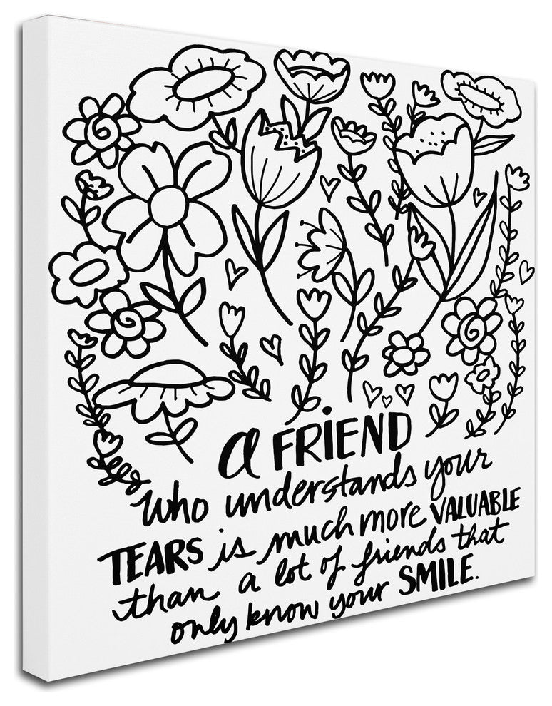 Elizabeth Caldwell 'A Friend' Canvas Art, 18x18