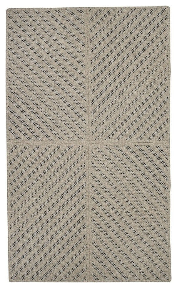 Colonial Mills Moxie MX52 Dark Blue Geometric Area Rug, Rectangular 5'x7'