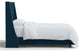 Tufted Sloped Wingback Bed, Nail Trim, Zuma Navy, Twin