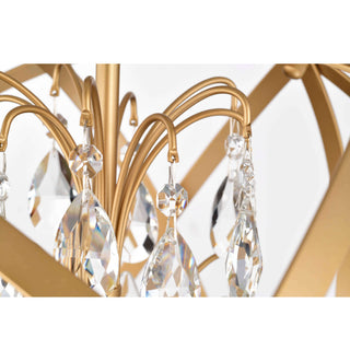 Adela 5-Light Metal Globe Crystal Chandelier